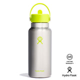 Hydroflask 32 oz Wide Flex Straw Cap Stainless Steel